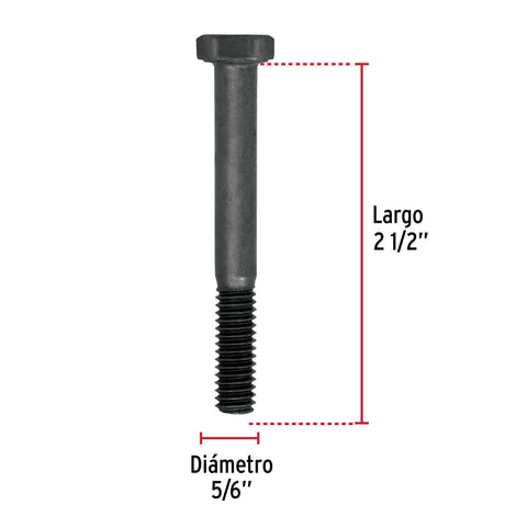 Bolsa con 60 tornillos 5/16' x 2-1/2' acero grado 5, FIERO | TOR5-5/16X2-1/2 | 44777