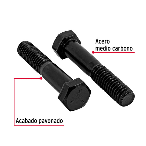 Bolsa con 60 tornillos 3/8' x 2' acero grado 5, FIERO | TOR5-3/8X2 | 44785