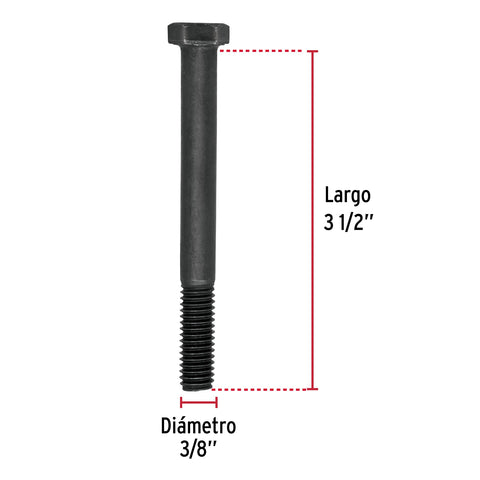 Bolsa con 30 tornillos 3/8' x 3-1/2' acero grado 5, FIERO | TOR5-3/8X3-1/2 | 44788