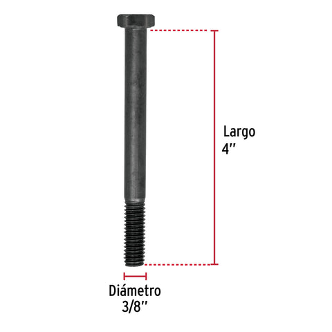 Bolsa con 30 tornillos 3/8' x 4' acero grado 5, FIERO | TOR5-3/8X4 | 44789