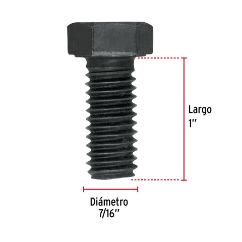 Bolsa con 60 tornillos 7/16' x 1' acero grado 5, FIERO | TOR5-7/16X1 | 44790