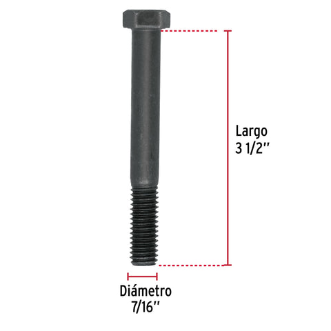 Bolsa con 20 tornillos 7/16' x 3-1/2' acero grado 5, FIERO | TOR5-7/16X3-1/2 | 44796