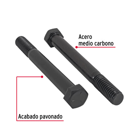 Bolsa con 20 tornillos 7/16' x 4' acero grado 5, FIERO | TOR5-7/16X4 | 44797