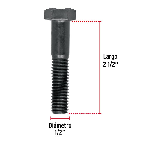 Bolsa con 20 tornillos 1/2' x 2-1/2' acero grado 5, FIERO | TOR5-1/2X2-1/2 | 44802