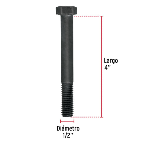 Bolsa con 15 tornillos 1/2' x 4' acero grado 5, FIERO | TOR5-1/2X4 | 44805