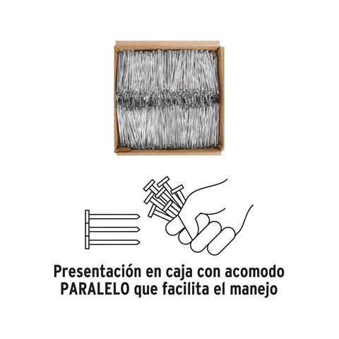 Kilo de clavos para concreto 3-1/2'galvanizado, caja de25 kg | CLCG-3-1/2G | 44835