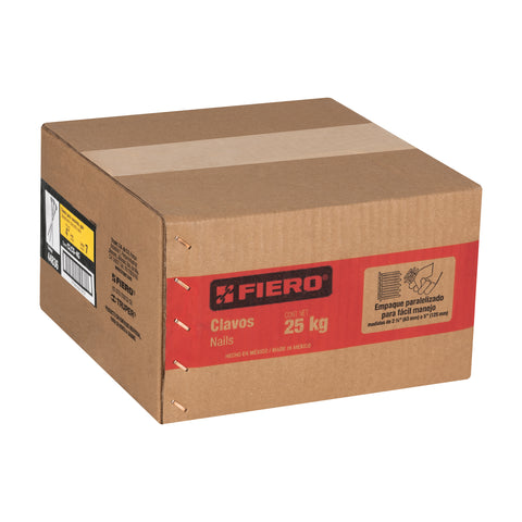 Kilo de clavos para concreto 4' galvanizado, caja de 25 kg | CLCG-4G | 44836