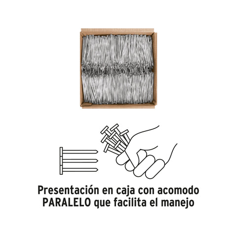 Kilo de clavos para concreto 4' galvanizado, caja de 25 kg | CLCG-4G | 44836