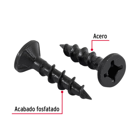 Bolsa con 200 pijas #8 x 3/4' combinadas (cuadro + Phillips) | PIQU-8X3/4 | 44890
