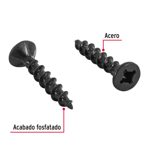 Bolsa con 200 pijas #8 x 1' combinadas (cuadro + Phillips) | PIQU-8X1 | 44891