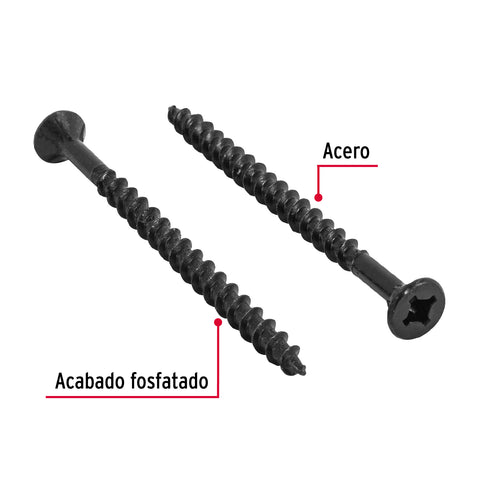 Bolsa con 200 pijas #8 x 2-1/2' combinadas (cuadro+Phillips) | PIQU-8X2-1/2 | 44896