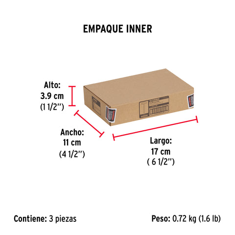 Caja con 500 clavillos niquelados de 17 mm, FIERO | CLV-17N | 44900