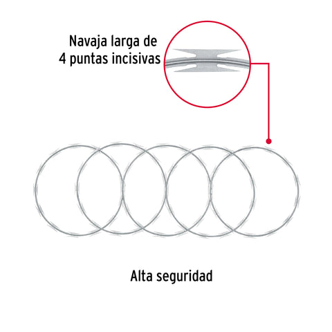 Rollo concertina alta seguridad, 45cm diámetro x 8m, FIERO | PUCO-A45 | 44920