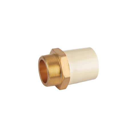 Adaptador CPVC, 2', macho inserto metálico-latón, FOSET | CPVC-656 | 44922