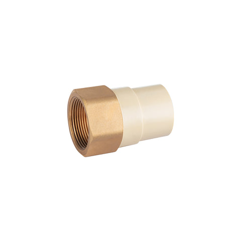 Adaptador CPVC, 1-1/2', hembra inserto metálico-latón, FOSET | CPVC-645 | 44923
