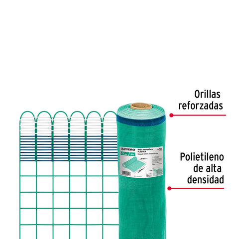 Rollo de 30 m x 1.5 m de malla mosquitera plástica verde | TEMO-15PV | 44955
