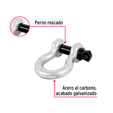 Grillete de acero forjado 7/16', FIERO | GRI-7/16 | 44970