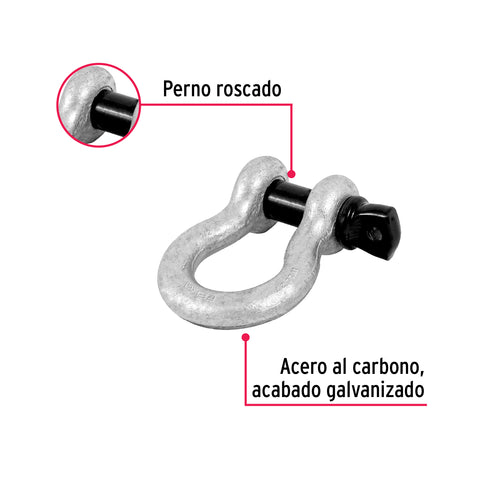 Grillete de acero forjado 1/2', FIERO | GRI-1/2 | 44971