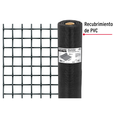 Rollo de 30 m x 0.75m malla mosquitera fibra de vidrio negra | TEMO-07FN | 44993