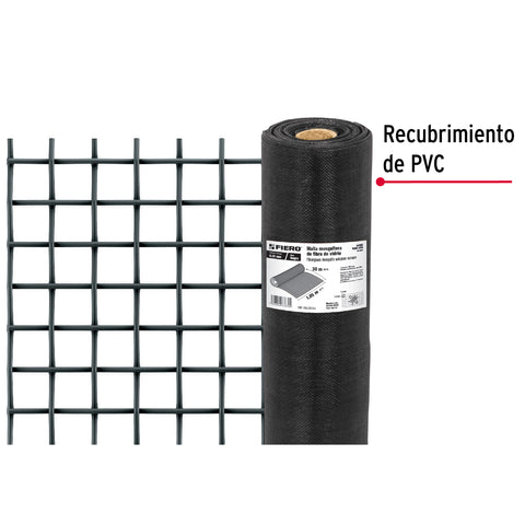 Rollo de 30 m x 1.05m malla mosquitera fibra de vidrio negra | TEMO-10FN | 44995