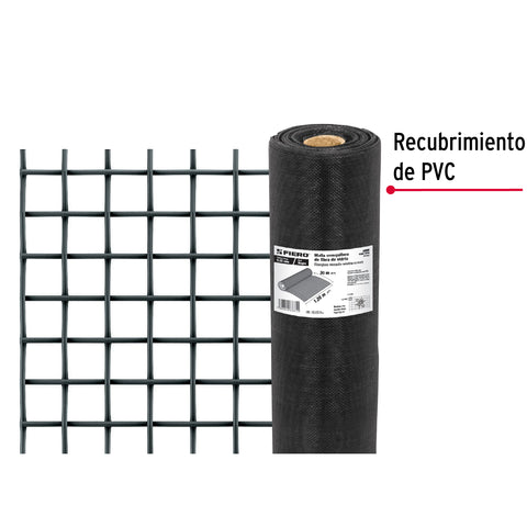 Rollo de 30 m x 1.2 m malla mosquitera fibra de vidrio negra | TEMO-12FN | 44996