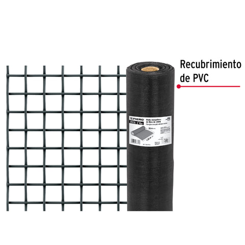 Rollo de 30 m x 1.5 m malla mosquitera fibra de vidrio negra | TEMO-15FN | 44997
