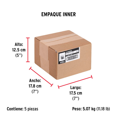 Bolsa con 1 kg de clavo estándar 2-1/2' con cabeza, FIERO | CLE-2-1/2B | 45022