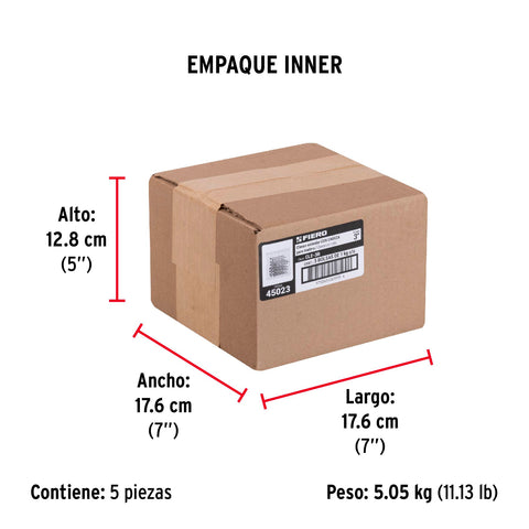 Bolsa con 1 kg de clavo estándar 3' con cabeza, FIERO | CLE-3B | 45023