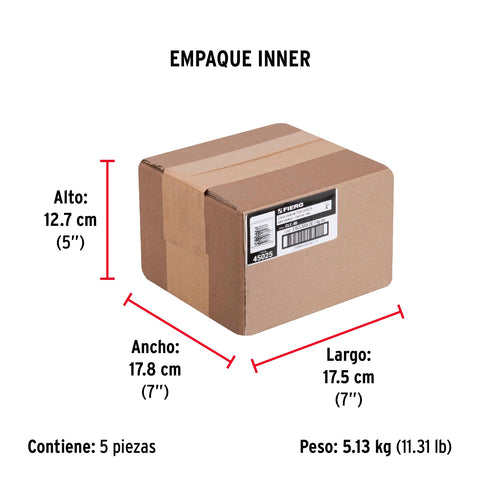 Bolsa con 1 kg de clavo estándar 4' con cabeza, FIERO | CLE-4B | 45025