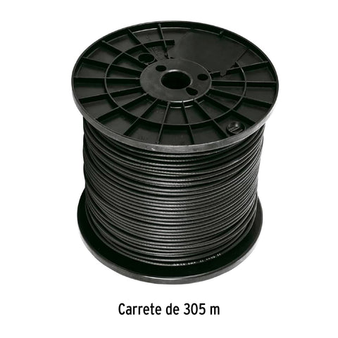 Metro de cable coaxial RG59 en carrete de 305 m, Volteck | CABCO-59300 | 45028