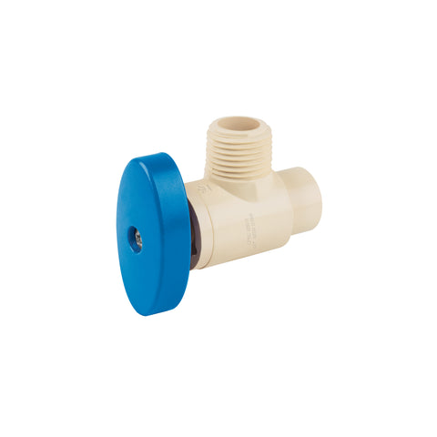 Llave angular de CPVC de 1/2' x 1/2', FOSET | CPVC-ANG | 45045