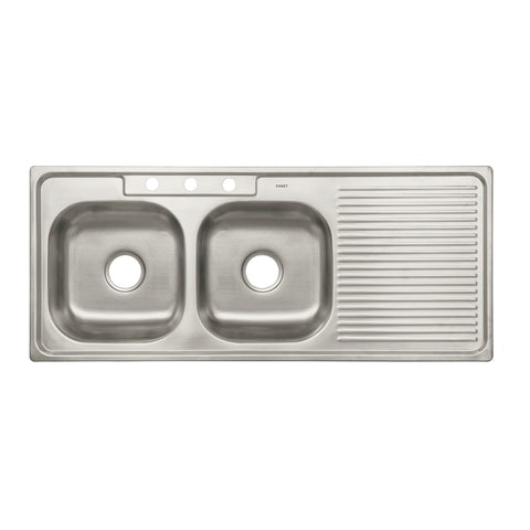 Tarja de empotrar 120 x 50 cm doble tina izquierda, FOSET | TA-1202TI | 45060