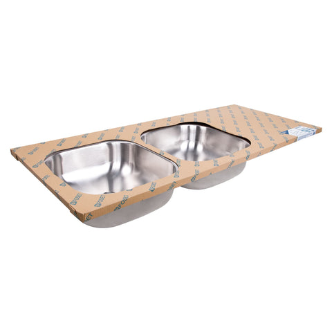 Tarja de empotrar 120 x 50 cm doble tina izquierda, FOSET | TA-1202TI | 45060