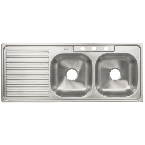 Tarja de empotrar 120 x 50 cm doble tina derecha, FOSET | TA-1202TD | 45061