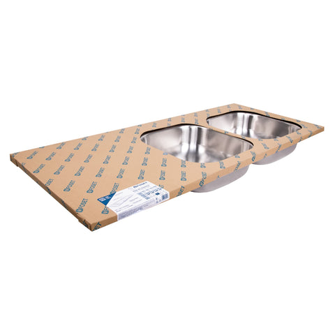 Tarja de empotrar 120 x 50 cm doble tina derecha, FOSET | TA-1202TD | 45061