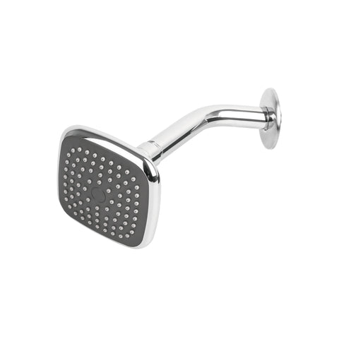 Regadera cuadrada 3-3/4' brazo y chapetón de acero, BASIC | R-401 | 45065