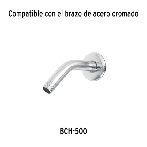 Regadera redonda de ABS 4-1/4' sin brazo, FOSET BASIC | R-402S | 45068