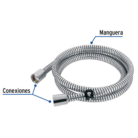Manguera plástica de 1.5 m para regadera, FOSET AQUA | AR-07 | 45095