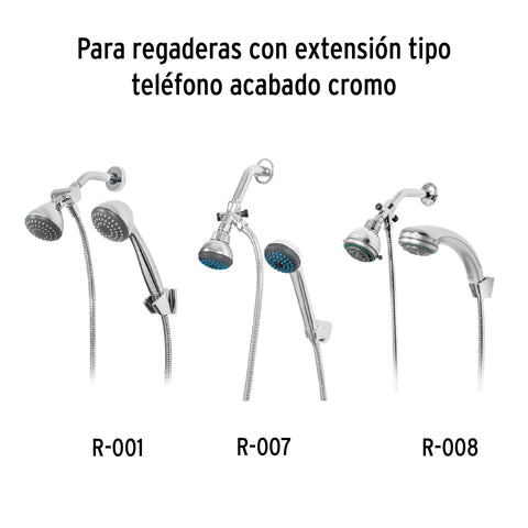Manguera plástica de 1.5 m para regadera, FOSET AQUA | AR-07 | 45095