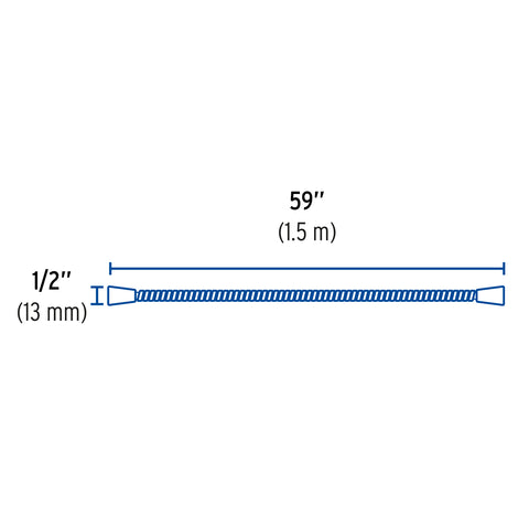 Manguera plástica de 1.5 m para regadera, FOSET AQUA | AR-07 | 45095