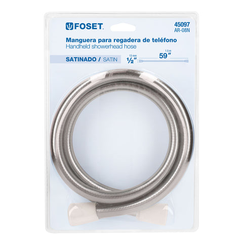 Manguera lisa para regadera, manual, satinada, FOSET ELEMENT | AR-08N | 45097