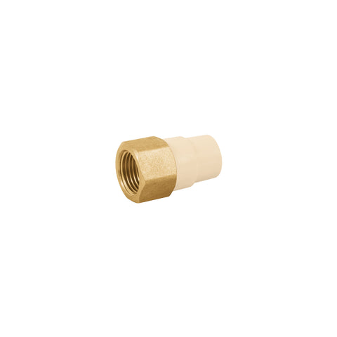 Adaptador hembra de CPVC 1/2' con inserto de latón, FOSET | CPVC-641 | 45107