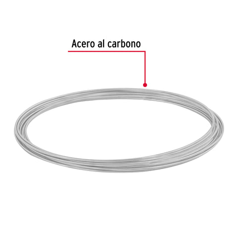 Rollo de 30 g de alambre galvanizado calibre 18, en bolsa | ALG-180B | 45116