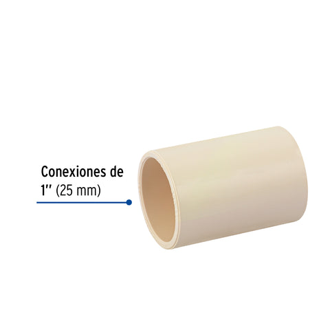 Cople de CPVC de 1', FOSET | CPVC-263 | 45128
