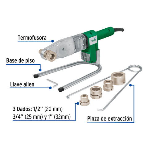Termofusora de 600 W para PPR, FOSET | CV-TER | 45171