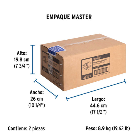 Termofusora de 600 W para PPR, FOSET | CV-TER | 45171