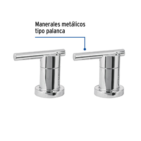 Jgo manerales de palanca p/taladros separados, cromo ELEMENT | ELMM-01 | 45250