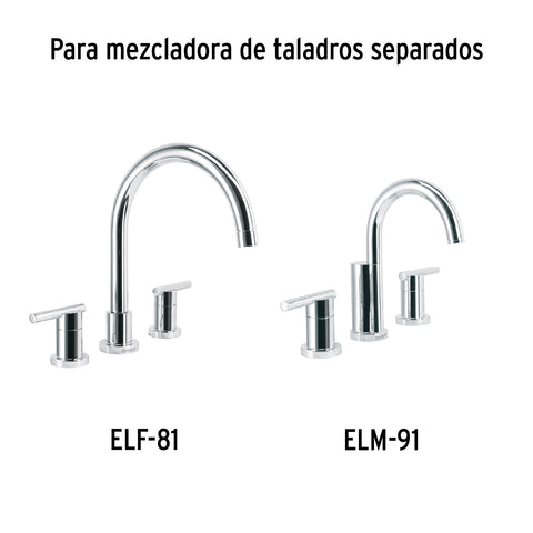Jgo manerales de palanca p/taladros separados, cromo ELEMENT | ELMM-01 | 45250