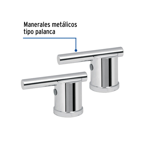 Jgo manerales de palanca p/mezcladora tipo bar,cromo ELEMENT | ELMM-02 | 45251