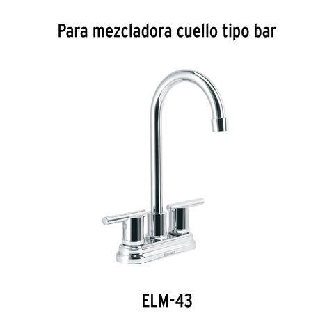 Jgo manerales de palanca p/mezcladora tipo bar,cromo ELEMENT | ELMM-02 | 45251